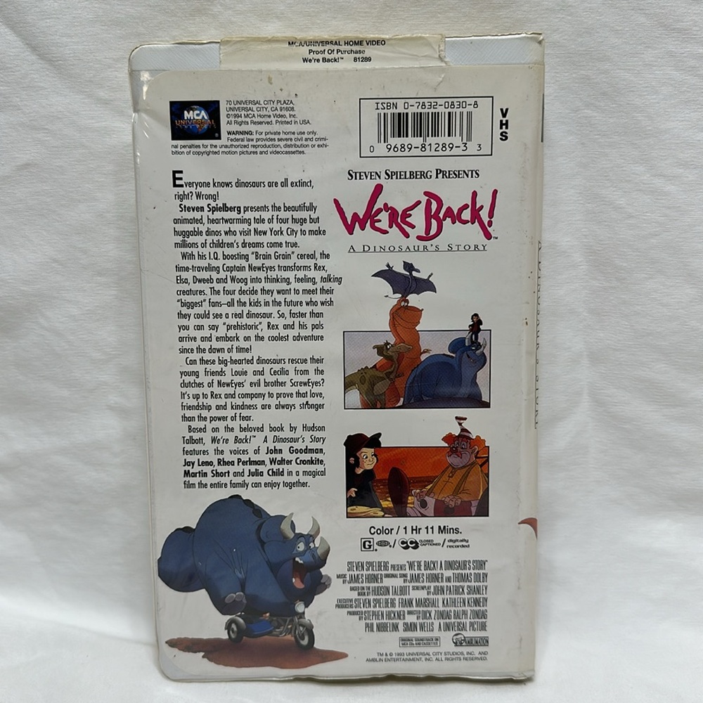 We’re Back, VHS - Picture 2 of 11